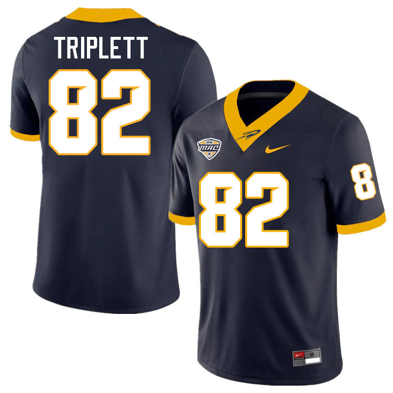 Mel Triplett Toledo Jersey,Toledo Rockets #82 Mel Triplett Jersey Youth College-Navy